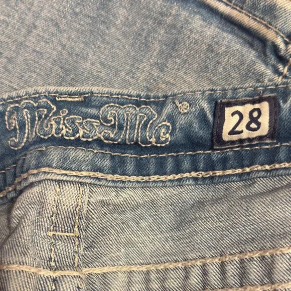MISS ME Midrise Capri Jeans Embellished - 28 - Picture 4 of 10